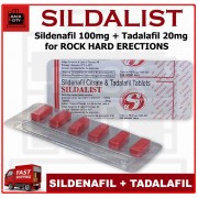 超級硬屌 6顆裝 SILDALIST 威爾剛(Sildenafil 100mg)+犀力士(Tadalafil 20mg)